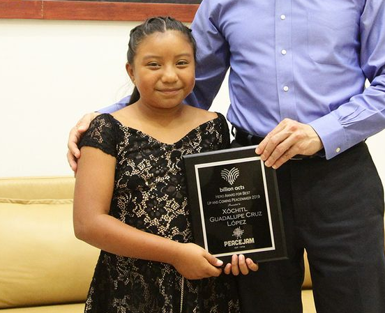 Joven chiapaneca gana Premio Hero Awards de PeaceJam en la Cumbre Mundial de Premios Nobel 2019 #regionmx