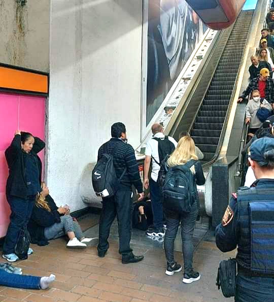 Siete personas resultan lesionadas en metro Polanco #regionmx