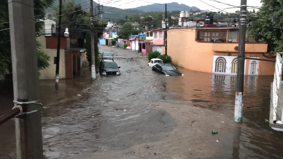 Ecatepec, Coacalco, Tultepec y Tultitlán se inundan tras lluvias #regionmx
