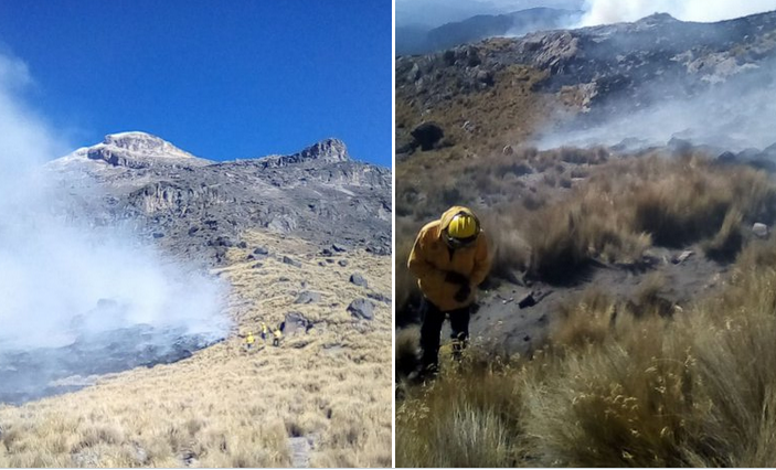 Continúan labores para sofocar incendio en el Parque Nacional Iztaccíhuatl – Popocatépetl #regionmx