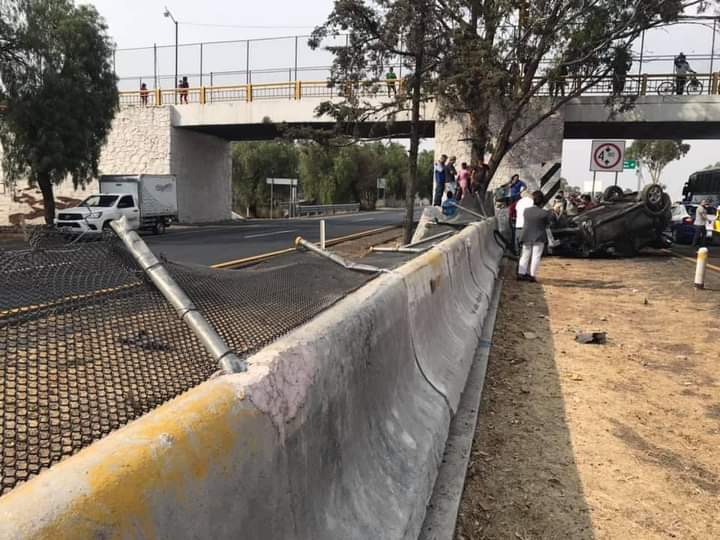 Vuelca automovilista en la México - Pachuca #regionmx