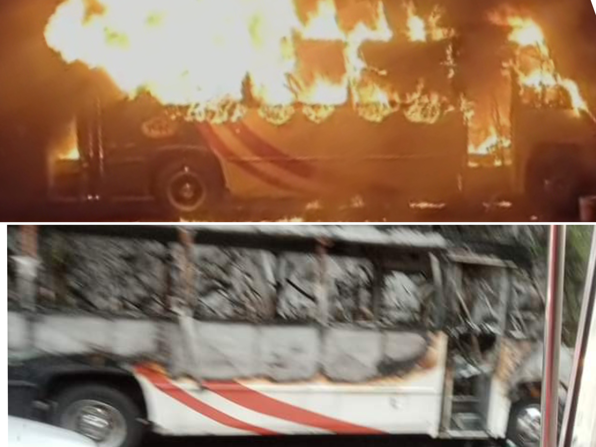 Autobús de pasajeros se incendia en la México-Querétaro #regionmx