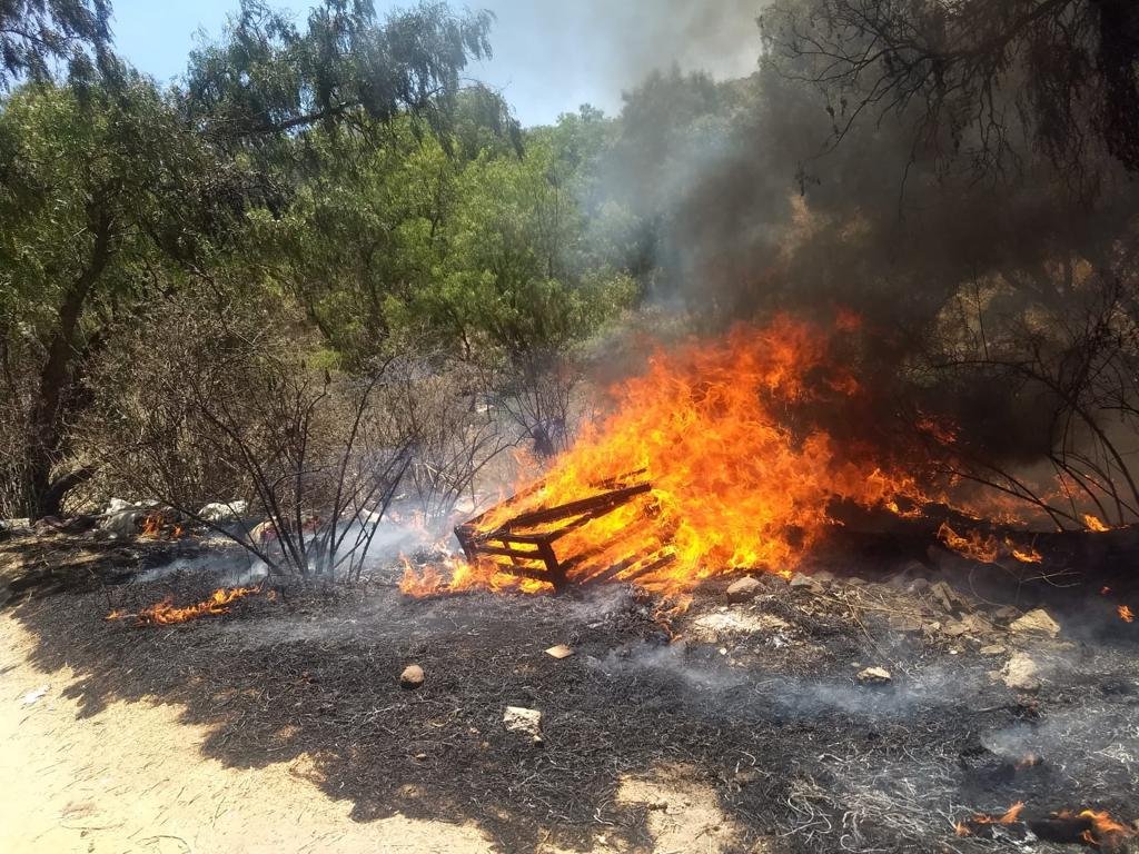 La Sierra de Guadalupe registró un incendio #regionmx