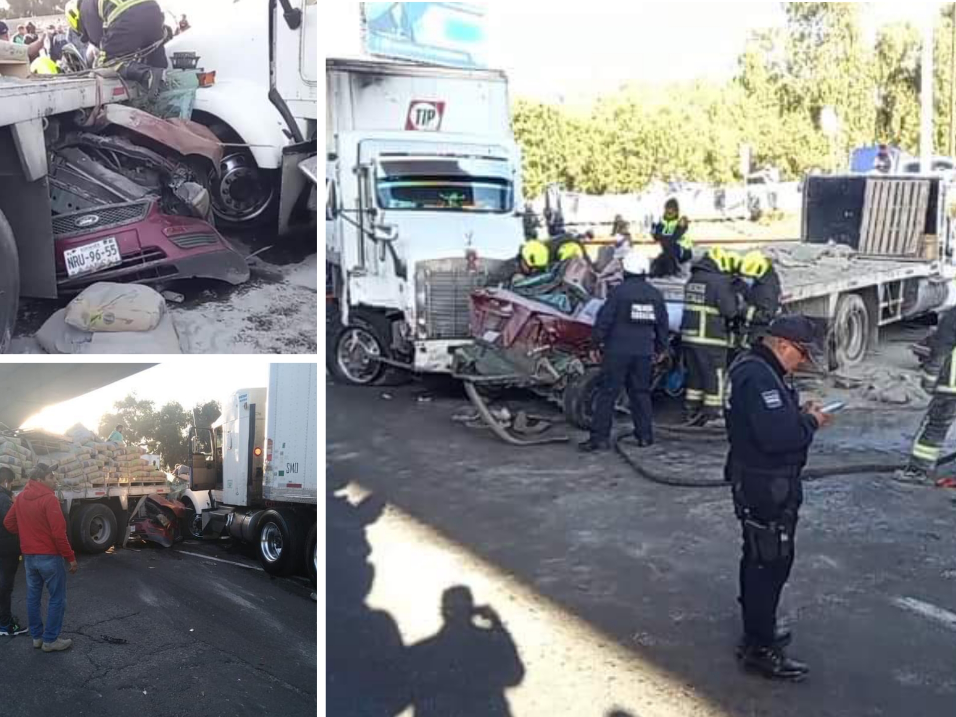 Adulto mayor queda prensado en accidente en la México - Querétaro #regionmx 