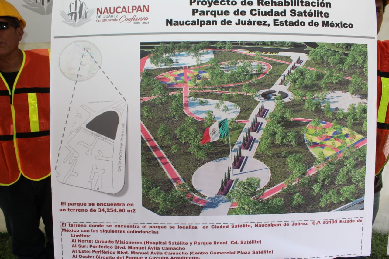 Transformarán el Parque Central Satélite en un espacio público integral #regionmx