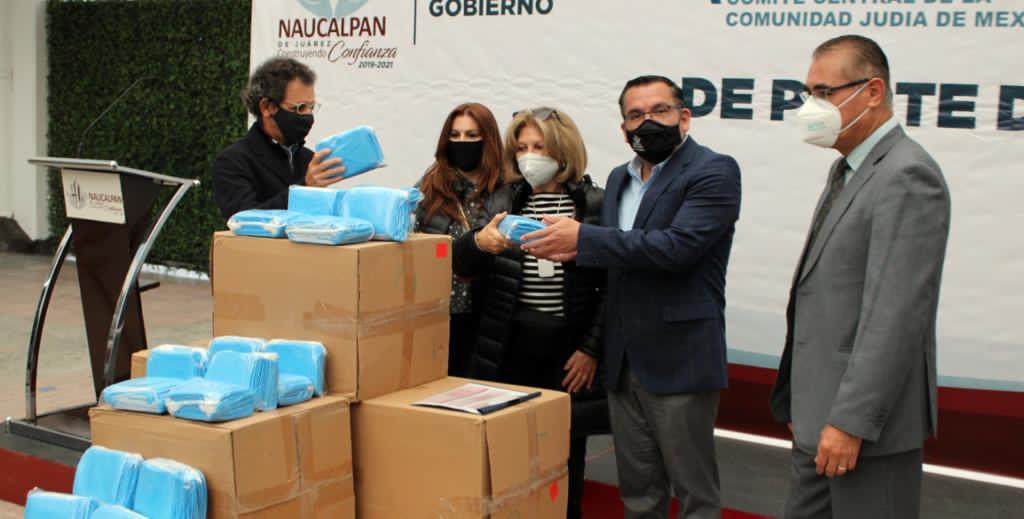 Comunidad judía dona 50 mil cubrebocas a Naucalpan #regionmx