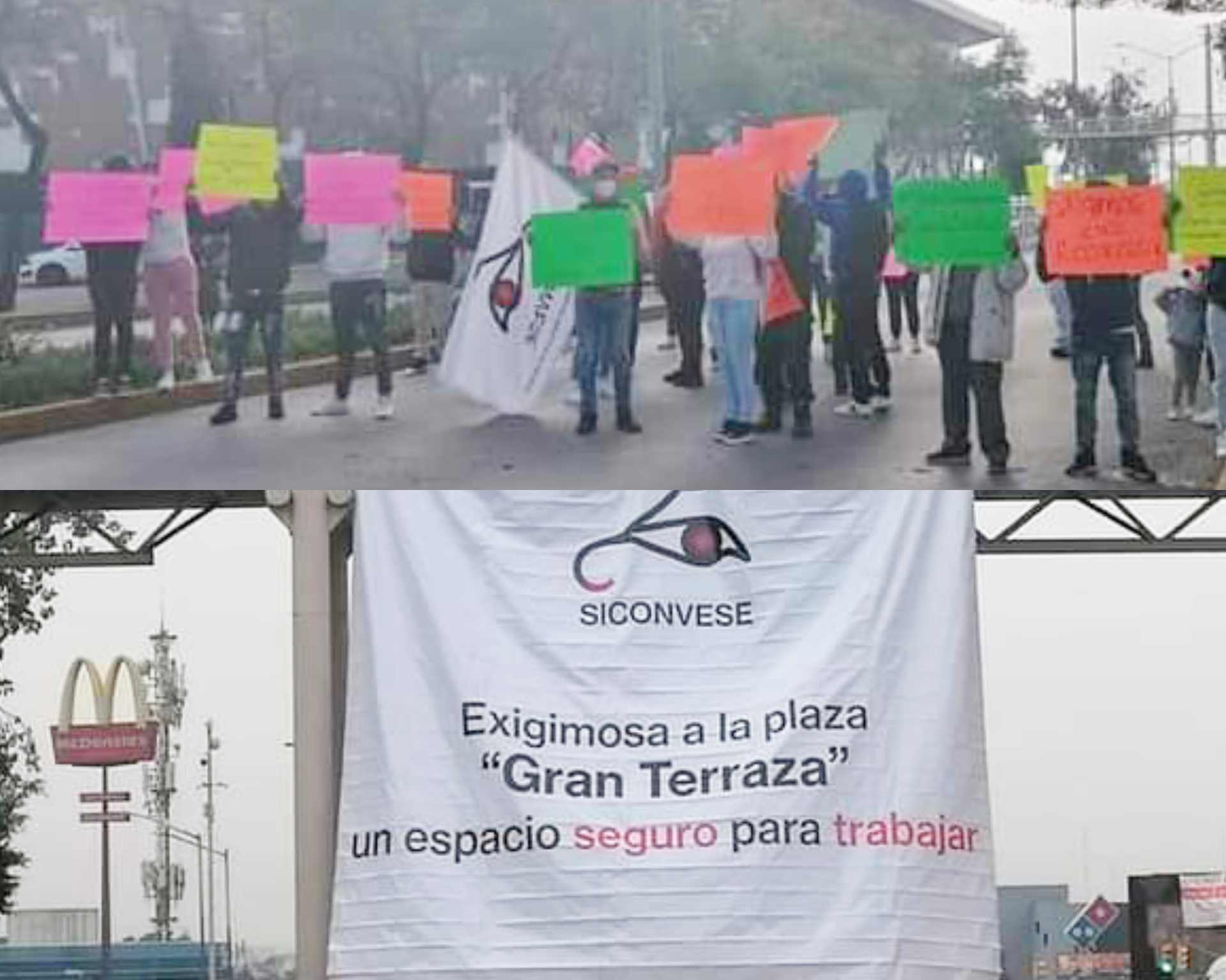 Repartidores de aplicaciones de reparto bloquean la avenida Lomas Verdes #regionmx