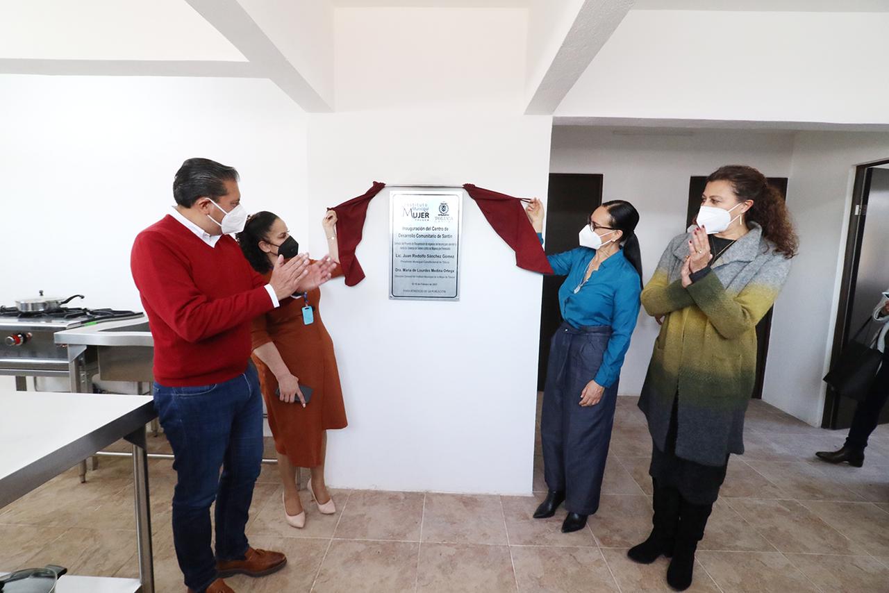 Inauguran Centro de Desarrollo Comunitario Santín y Parque Fermín Espinoza para la atención y capacitación de mujeres #regionmx