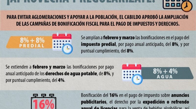 Apoya Toluca la economía familiar con campañas de bonificación fiscal #regionmx