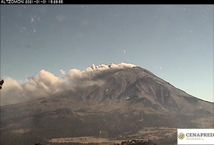 Popocatépetl se encuentra en Amarillo Fase 2 del Semáforo de Alerta Volcánica #regionmx