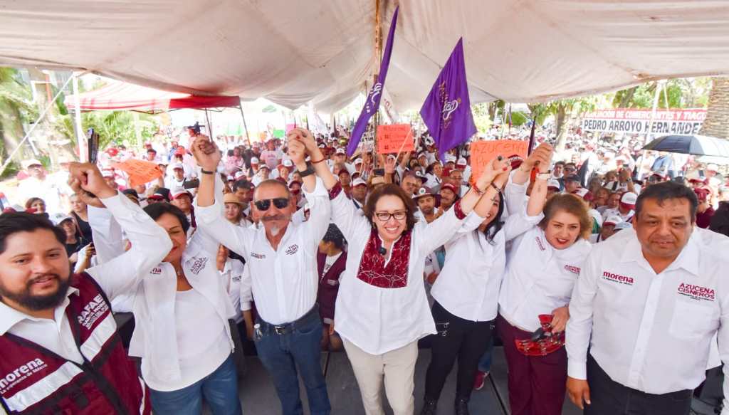 Más de 3 mil personas gritan ¡Presidenta! a Azucena Cisneros en su primer cierre #regionmx