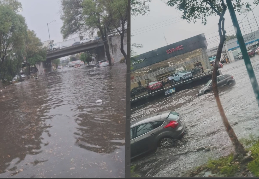 Se encharcan diversos puntos del Valle de México tras lluvia #regionmx