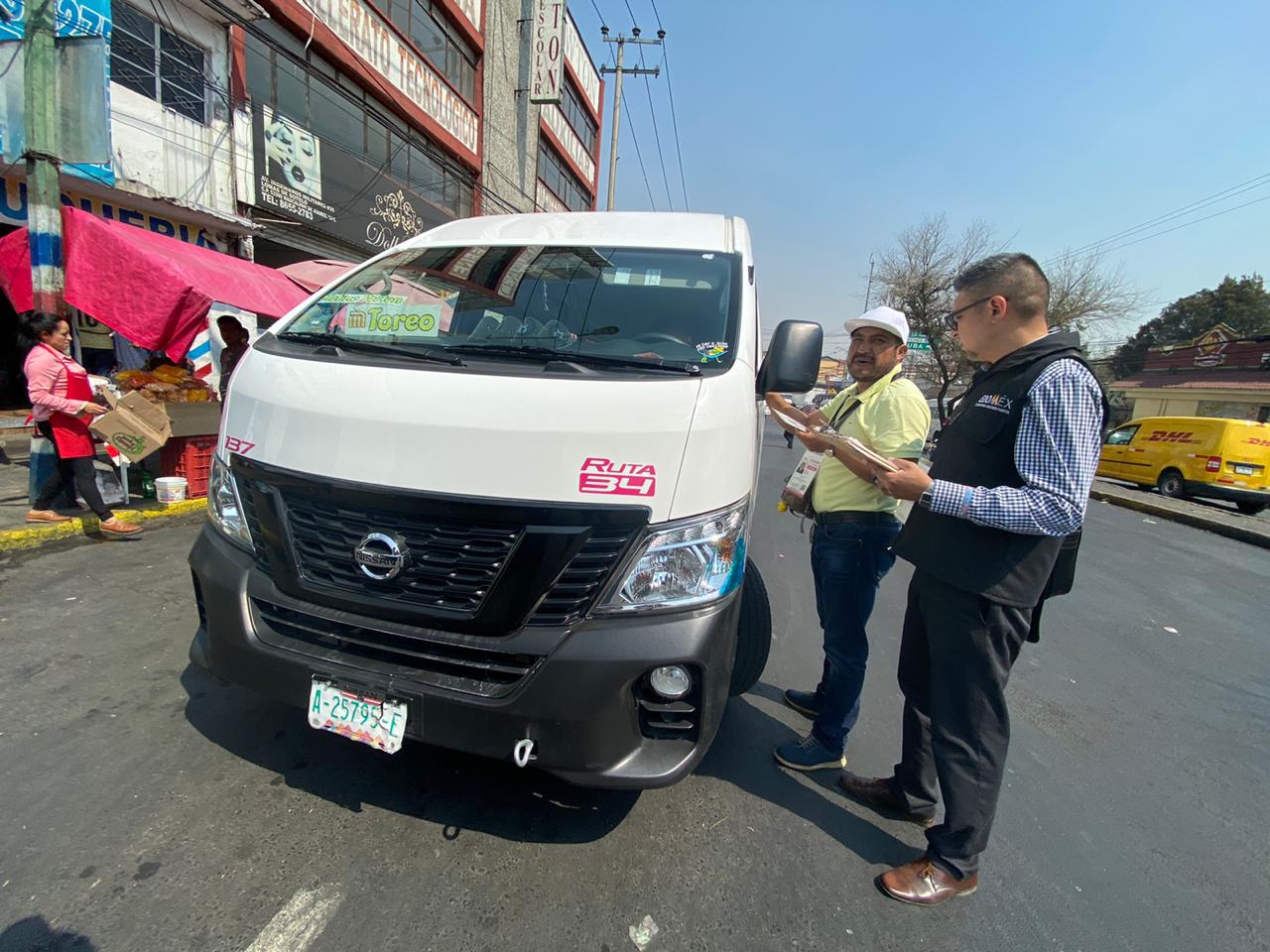 Realizan operativo a transporte público alrededor del Mexipuerto Cuatro Caminos #regionmx