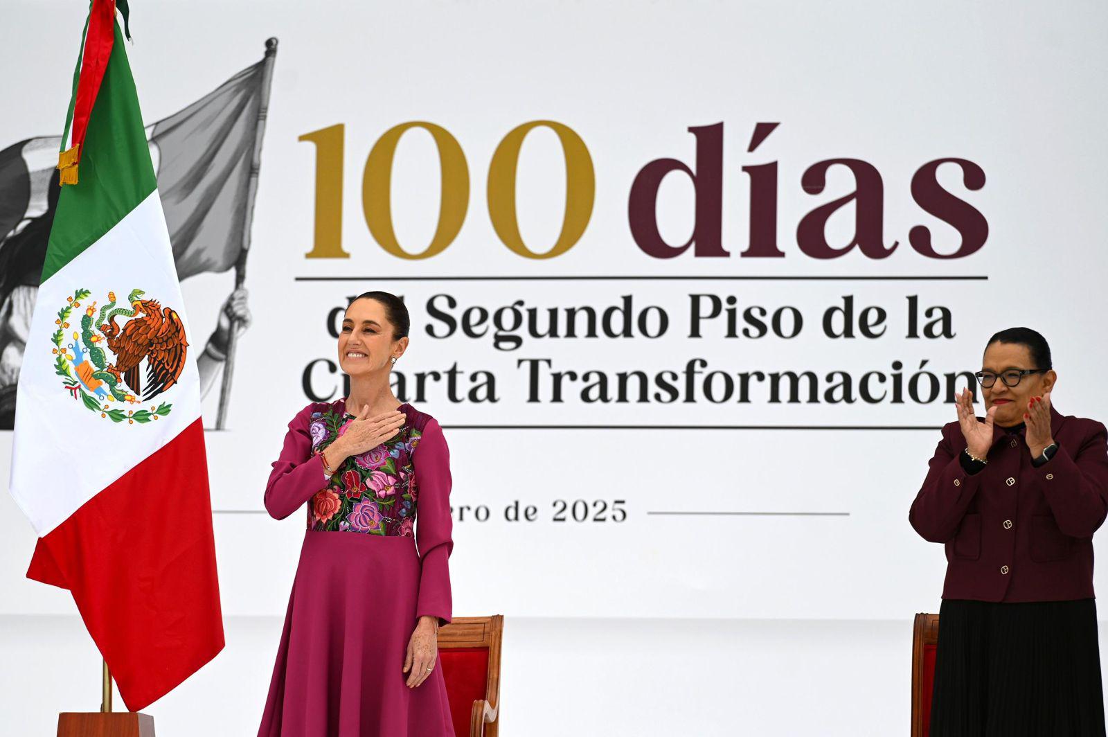 Claudia Shienbaum rinde informe por los primeros 100 días de su gobierno #regionmx