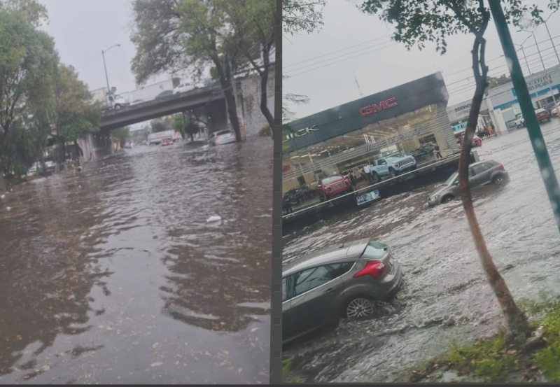 Se encharcan diversos puntos del Valle de México tras lluvia #regionmx
